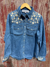 Load image into Gallery viewer, Rodeo Quincy Denim Pearl Snap