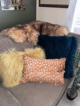 Load image into Gallery viewer, 12&quot;x20&quot; Deer Spot Goat Fur Pillows
