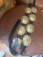 Load image into Gallery viewer, Nickel Silver Concho Belt
