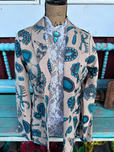 Load image into Gallery viewer, Turquoise Jewel Blazer
