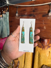 Load image into Gallery viewer, Turquoise Slab Earrings
