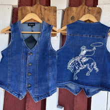 Load image into Gallery viewer, Buckaroo Dark Denim Vest
