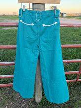 Load image into Gallery viewer, Turquoise Wide Leg Trousers
