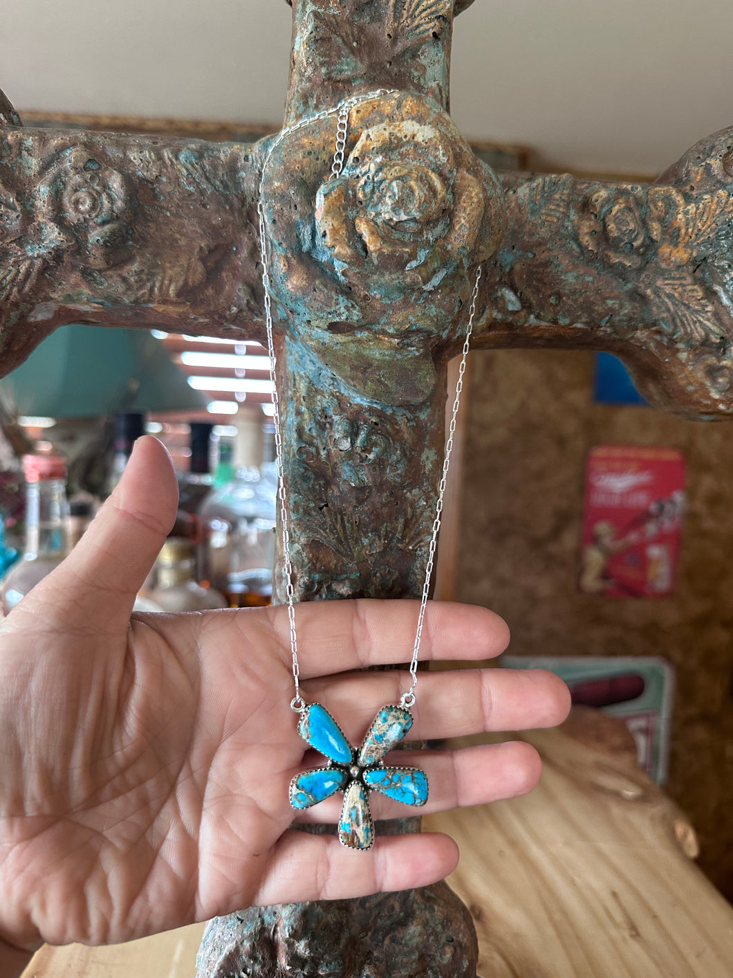 Desert Jasper Flower Necklace