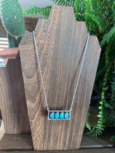Load image into Gallery viewer, Kingman Turquoise Bar Necklace
