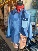 Load image into Gallery viewer, Denim Patchwork Button Up
