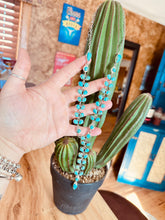 Load image into Gallery viewer, Turquoise Leaf Lariat Set
