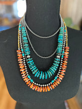 Load image into Gallery viewer, Graduated Turquoise Necklace
