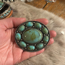 Load image into Gallery viewer, Turquoise Belt Buckle
