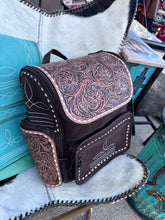 Load image into Gallery viewer, Brown Suede Backpack/Diaperbag
