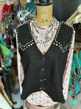 Load image into Gallery viewer, Plus Size Suede Studded Vest
