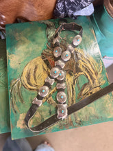 Load image into Gallery viewer, Silver &amp; Turquoise Concho Belt
