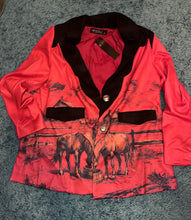 Load image into Gallery viewer, Red Vintage Cowboy Suede Blazer
