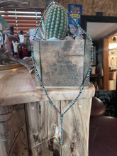 Load image into Gallery viewer, Navajo Pearl and Turquoise Lariat
