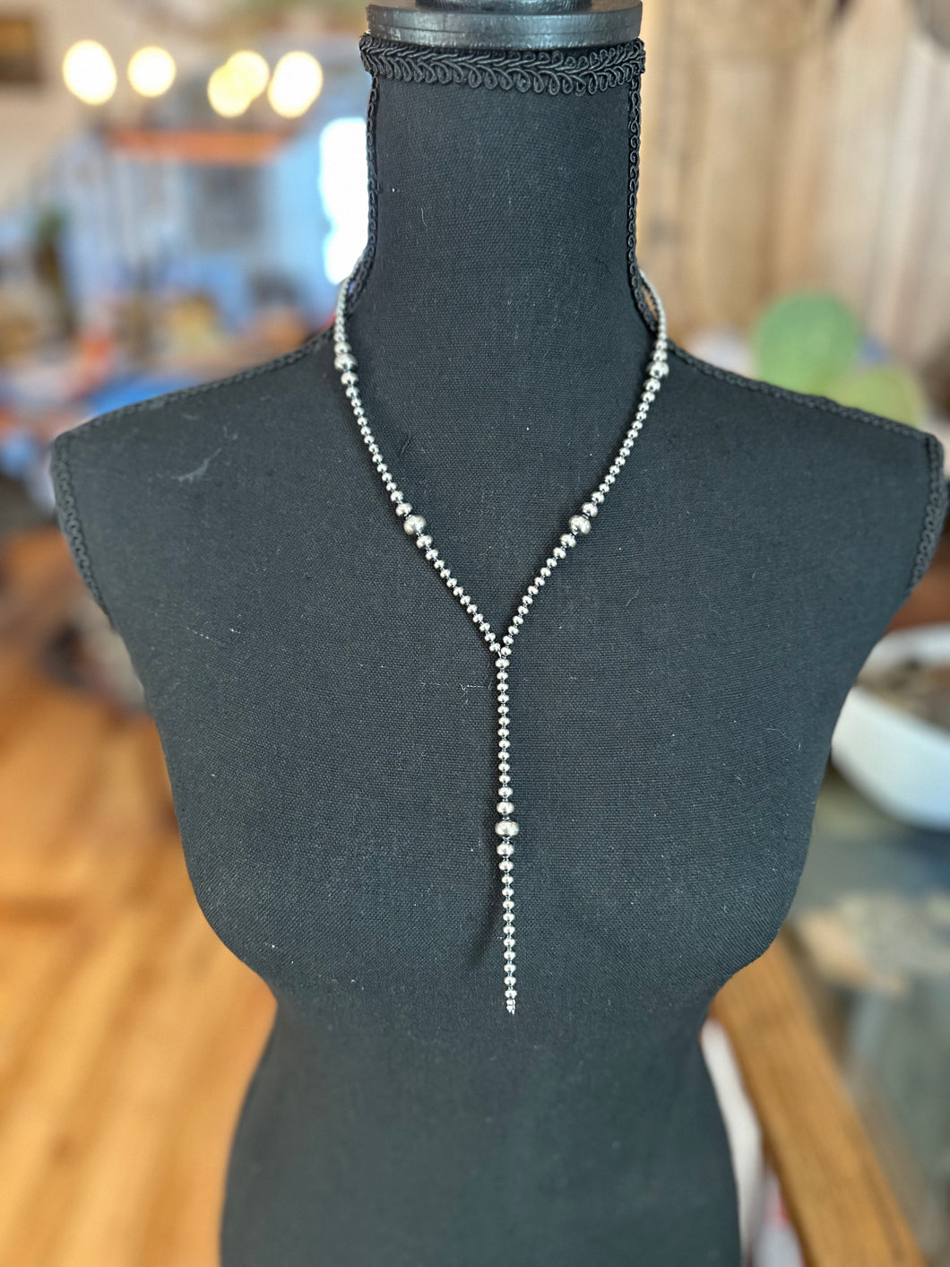 Navajo Pearl Lariat Necklace