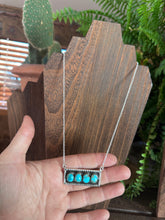 Load image into Gallery viewer, Kingman Turquoise Bar Necklace
