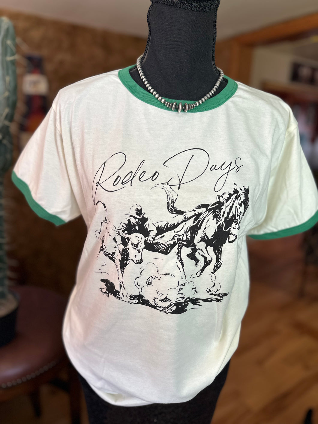 Rodeo Days Tee (Green border)