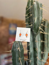 Load image into Gallery viewer, Orange Spiney Droplet Earrings
