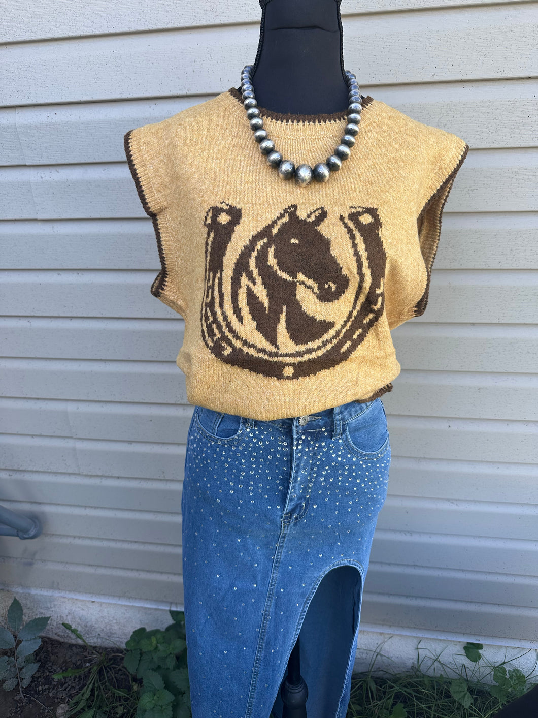 Horse Sweater Vest