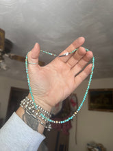 Load image into Gallery viewer, Dainty Turquoise Nugget Necklace
