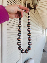 Load image into Gallery viewer, 24mm Copper Navajo Pearl necklace
