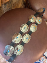 Load image into Gallery viewer, Nickel Silver Concho Belt
