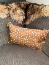 Load image into Gallery viewer, 12&quot;x20&quot; Deer Spot Goat Fur Pillows
