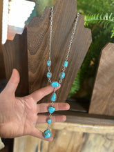 Load image into Gallery viewer, Whitewater Turquoise Lariat

