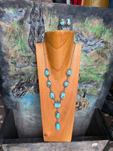 Load image into Gallery viewer, Mine 8 Turquoise Lariat Set
