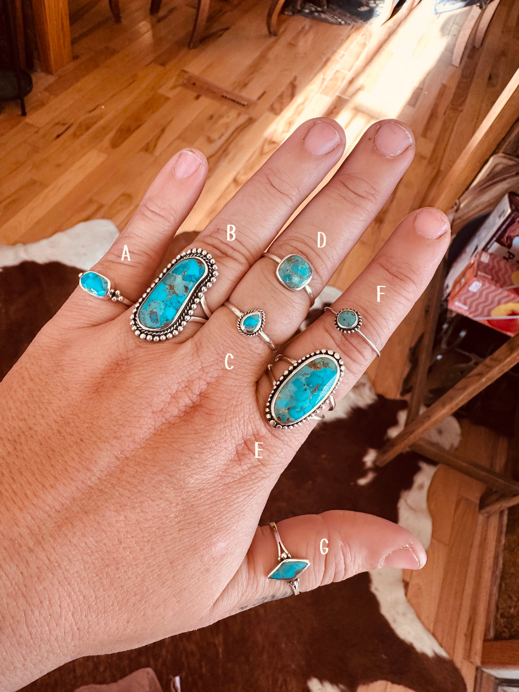 Assorted Turquoise Rings