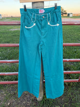 Load image into Gallery viewer, Turquoise Wide Leg Trousers
