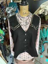 Load image into Gallery viewer, Plus Size Suede Studded Vest
