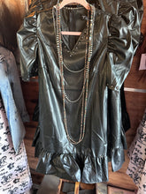Load image into Gallery viewer, Faux Leather Bubble Dress

