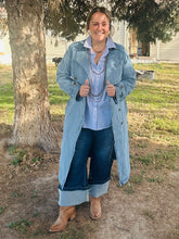 Load image into Gallery viewer, Ryland Denim Trench Coat
