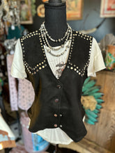 Load image into Gallery viewer, Plus Size Suede Studded Vest
