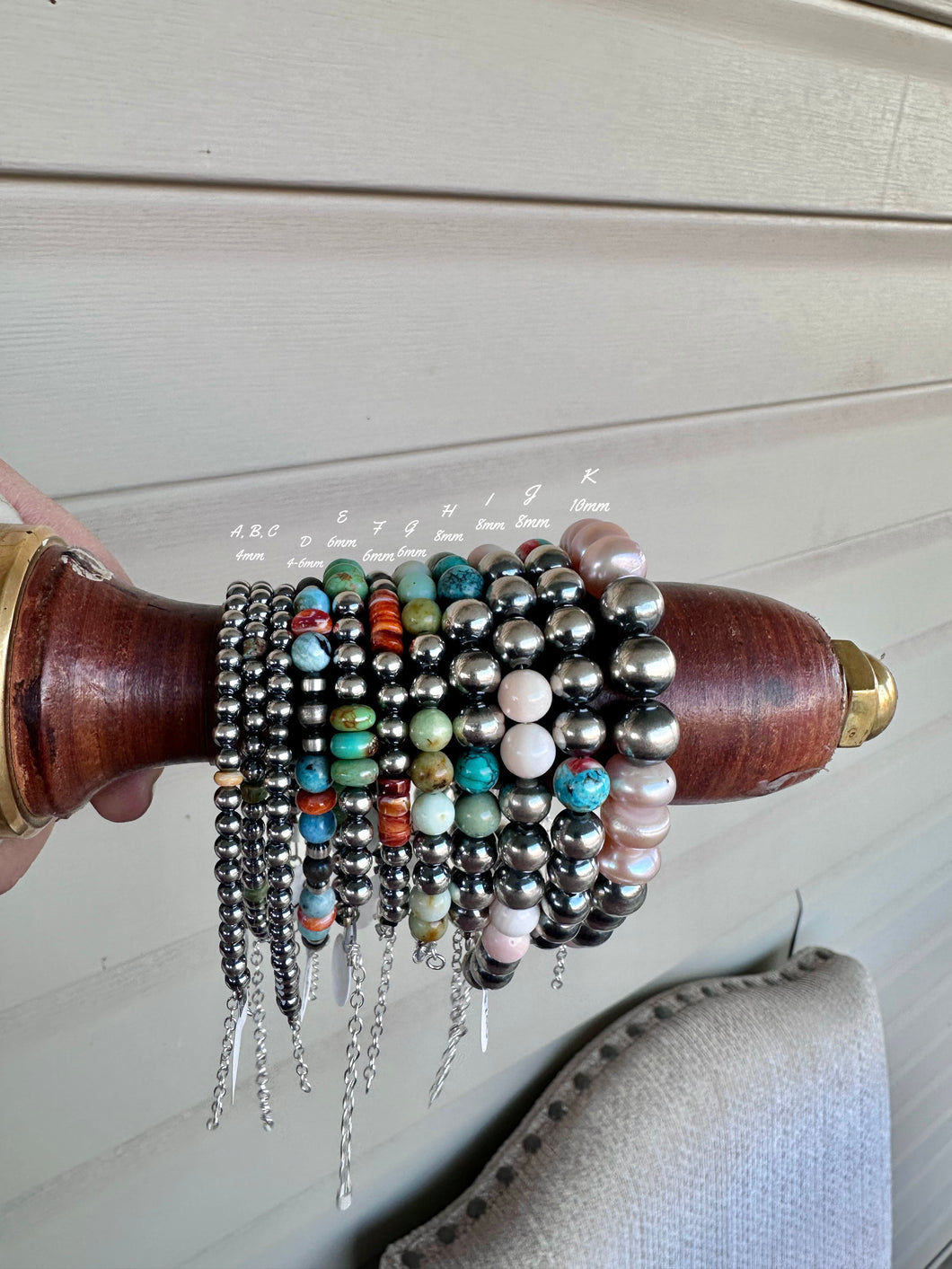 4-10mm Navajo Pearl Bracelets