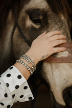 Load image into Gallery viewer, Silver Dot Bangles (openable)
