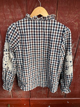 Load image into Gallery viewer, Gingham Floral Blouse
