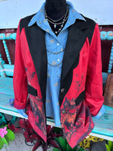 Load image into Gallery viewer, Red Vintage Cowboy Suede Blazer
