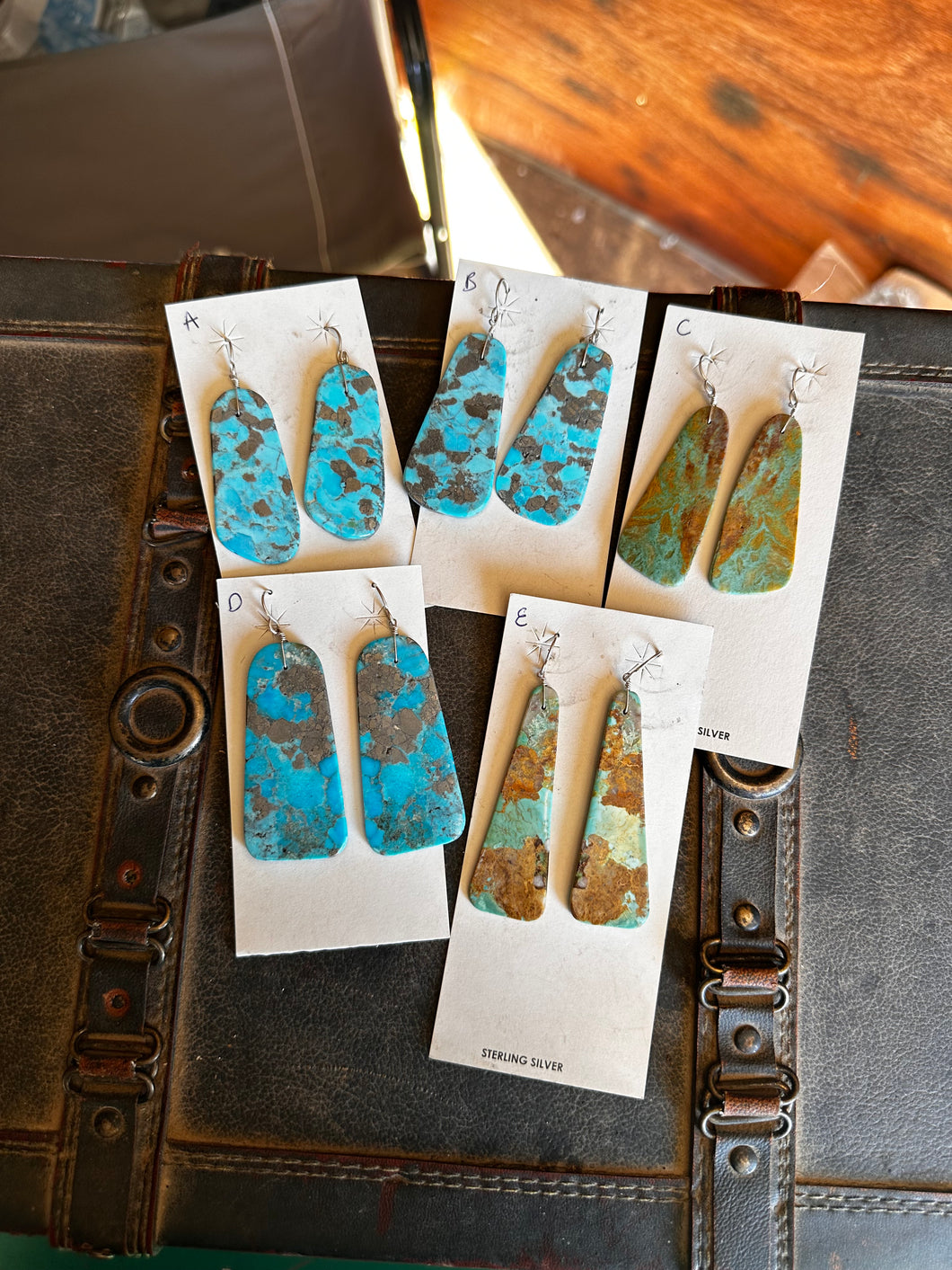 Turquoise Slab earrings