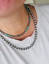 Load image into Gallery viewer, 14&quot; Turquoise And Navajo Pearl Choker
