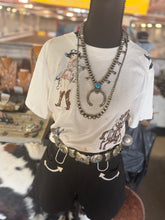 Load image into Gallery viewer, Silver &amp; Turquoise Concho Belt
