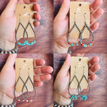 Load image into Gallery viewer, Navajo Pearl Teardrop Earrings
