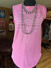 Load image into Gallery viewer, Pink Boot Stitch Tank
