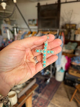 Load image into Gallery viewer, Turquoise Cross Pendant
