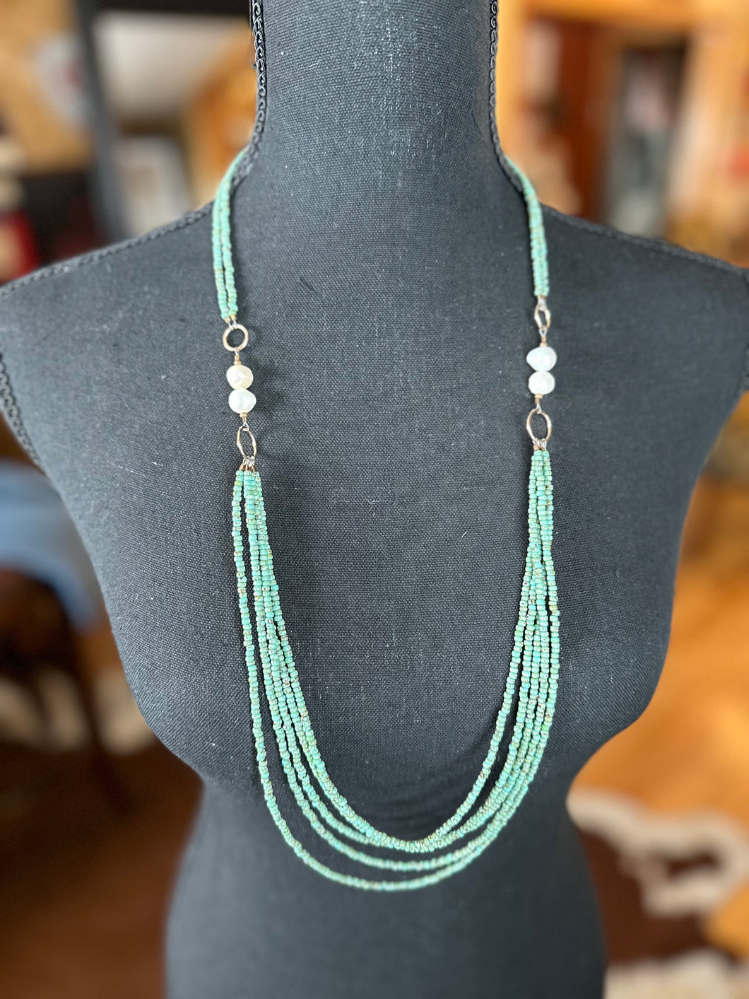 J. Forks Turquoise Necklace