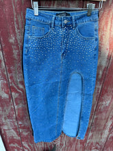 Load image into Gallery viewer, Denim Slit Maxi Skirts
