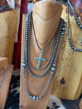 Load image into Gallery viewer, Turquoise Cross Pendant
