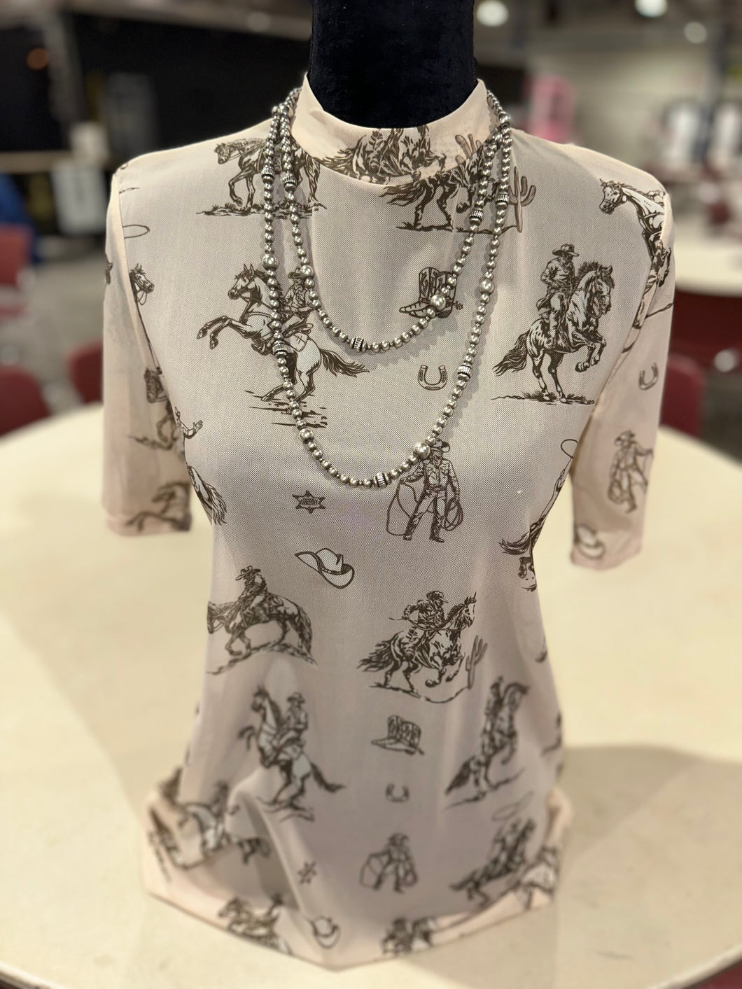 Short Sleeve Mesh Top