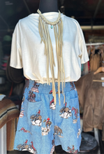 Load image into Gallery viewer, Denim Print Western Shorts
